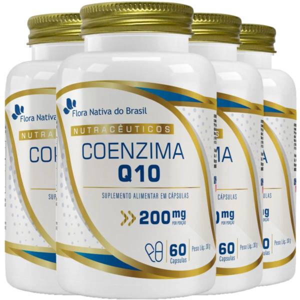 Coenzima Q10 200mg 4 X 60 cápsulas Flora Nativa