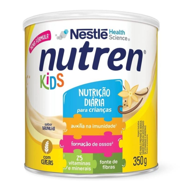 Complemento Alimentar Nutren Kids Baunilha Lata 350G – Validade 01.07.2026