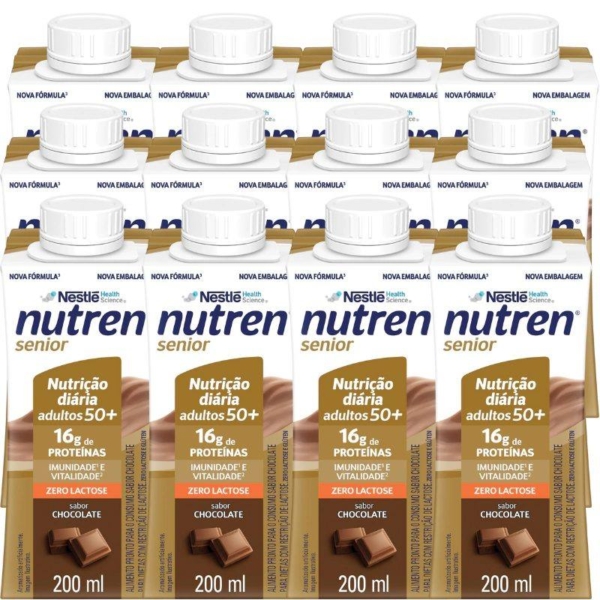 Complemento Alimentar Nutren Senior Chocolate 200Ml 12 Unidades