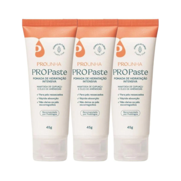 Creme Hidratante Pro Unha Pro Paste 45G 3Un