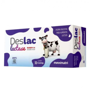 Deslac Lactase 10.000 Fcc Mastigável (30 Comp) – Padrão: Único