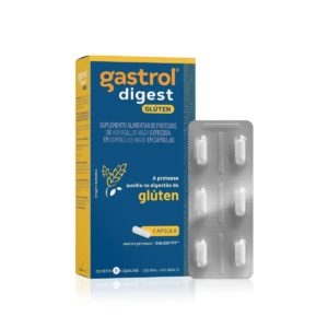 Enzima Digestiva Protease Gastrol Digest Glúten 6 Cápsulas