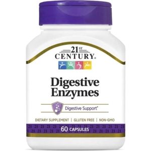 Enzimas Digestivas 60 Capsulas 21st Century