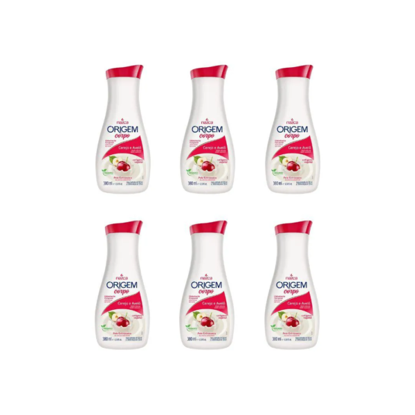 Hidratante Corporal Origem 380ml Cereja Avela – Kit C / 6un