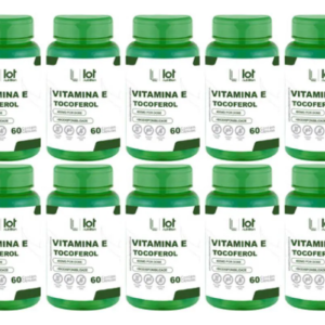 Kit 10un Vitamina e 400mg 60 cápsulas Sistema Imunológico sem Sabor