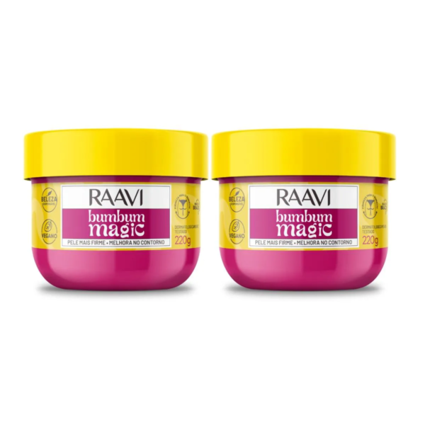 Kit 2 Creme Bumbum Magic Firmeza E Hidratação Vegano Raavi