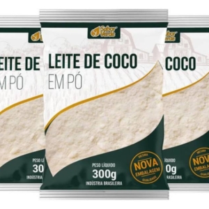 Kit 3 Leite De Coco Em Po 300G – Sabor Verde