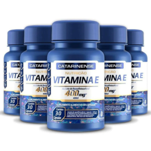 Kit 5 Vitamina e 400mg Catarinense 30 cápsulas
