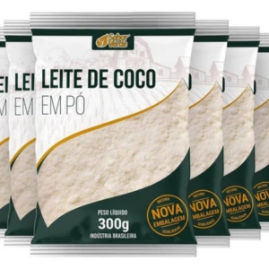 Kit 6 Leite De Coco Em Po 300G – Sabor Verde