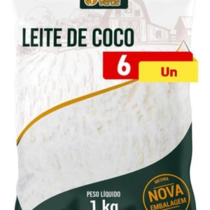 Kit 6 Leite de Coco em Po Vegano 1Kg – Sabor Verde
