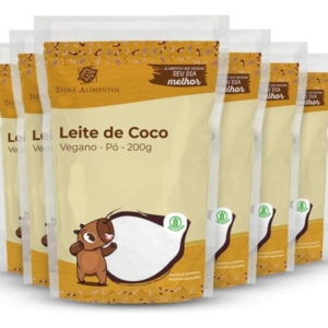 Kit 6 Leite de Coco em Po Vegano 200G – Taina Alimentos