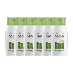 Kit 6 Loção Creme Hidratante Corporal Erva Doce Vegano Skala