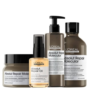 Kit L’Oréal Professionnel Absolut Repair Molecular + Repair Oil (4 Produtos)