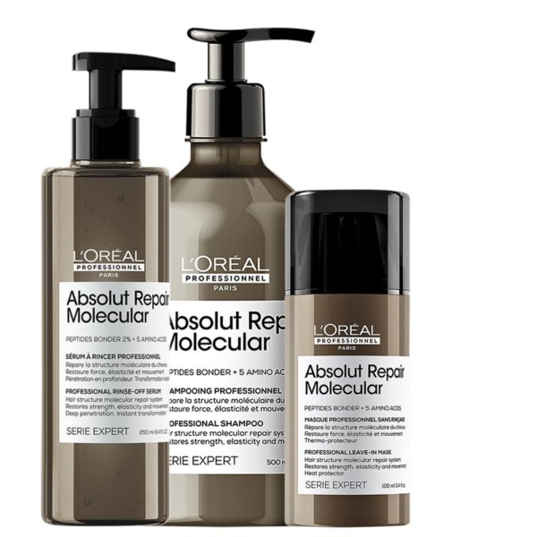 Kit L’Oréal Professionnel Absolut Repair Molecular Super (3 Produtos)