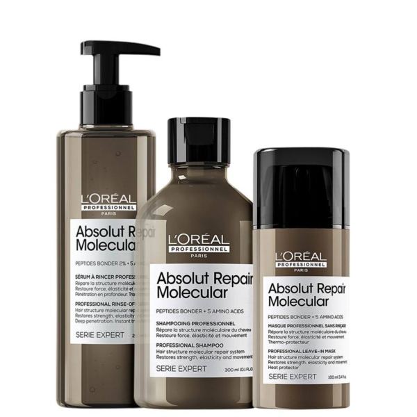 Kit L’Oréal Professionnel Absolut Repair Molecular Total (3 Produtos)