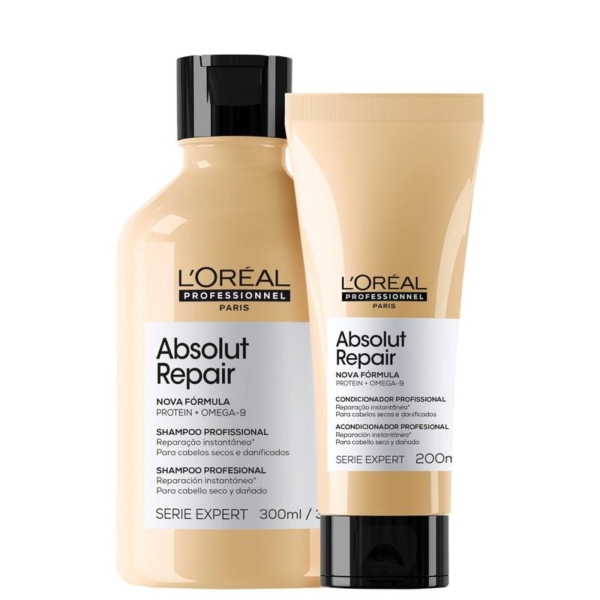 Kit L’Oréal Professionnel Serie Expert Absolut Repair Gold Quinoa + Protein Duo (2 Produtos)