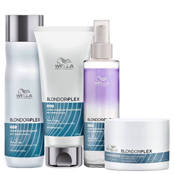 Kit Wella Professionals BlondorPlex Care Squad (4 Produtos)