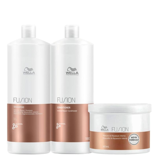 Kit Wella Professionals Fusion Trio Salão (3 Produtos)
