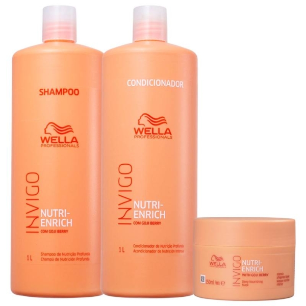 Kit Wella Professionals Invigo Nutri-Enrich Triplo Salon (3 Produtos)