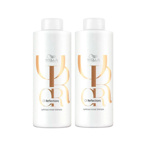 Kit Wella Professionals Shampoo Oil Reflections 1l – 2 unidades