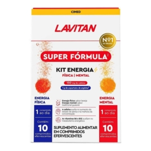 Lavitan Kit Físico e Mental 10 comprimidos efervescentes cada – Cafeína + Arginina