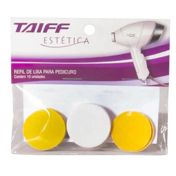 Lixa para Pedicuro Taiff Refil com 10 unidades