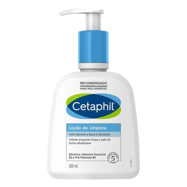 Loção de Limpeza Facial Cetaphil Pele Seca e Sensível 300ml