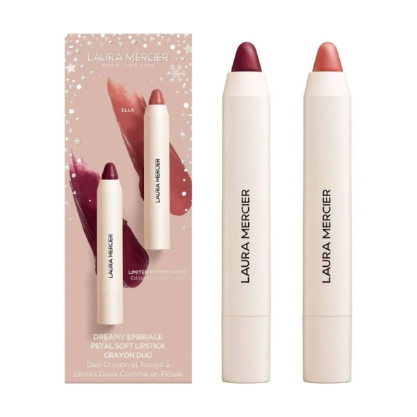 Batom Laura Mercier Petal Soft Lipstick Crayon Duo