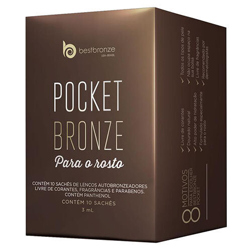 Lenços Autobronzeadores para o Rosto Pocket Bronze