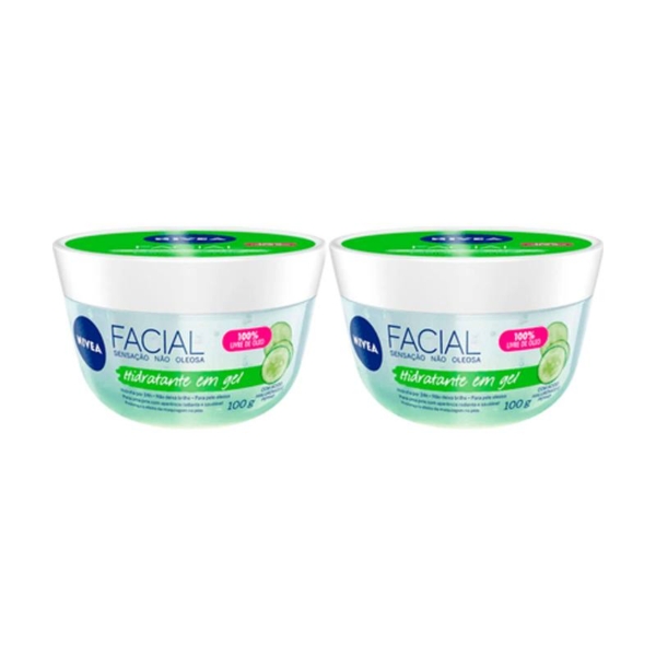 NIVEA Kit com 2 Unidades – Hidratante Facial Gel Fresh 100g