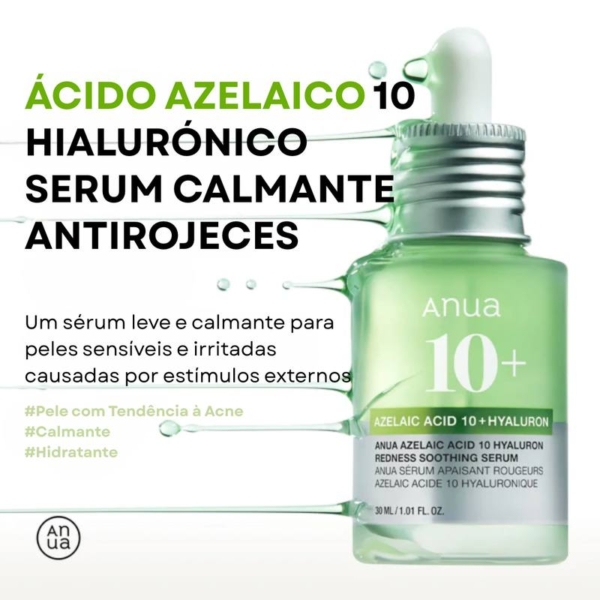 Anua Sérum Ácido Azelaico 10% para Vermelhidão e Acne