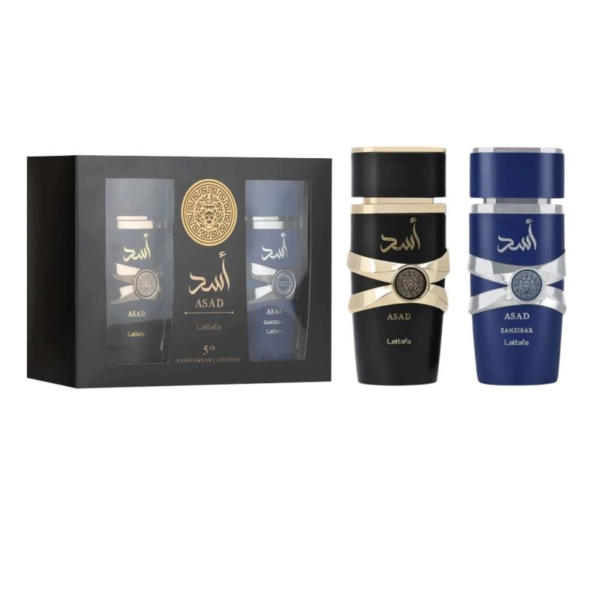 Perfume Lattafa Kit Asad e Zanzibar 5th Anniversary Edition