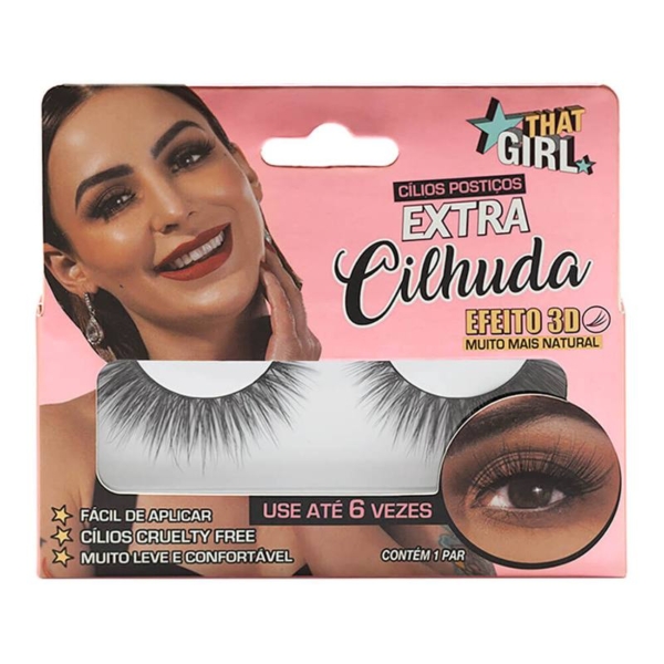 Cílios Postiços 3D That Girl Extra Cilhuda