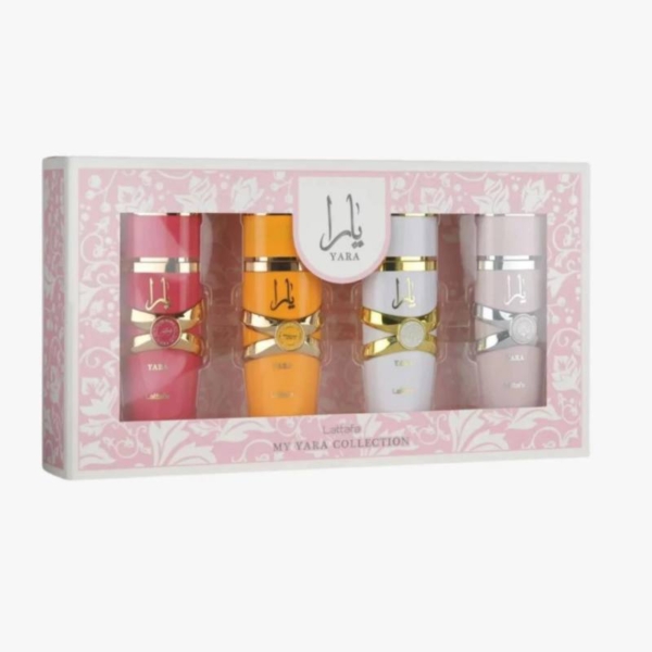 Kit Lattafa Yara Collection 4 Fragrâncias de 25ml