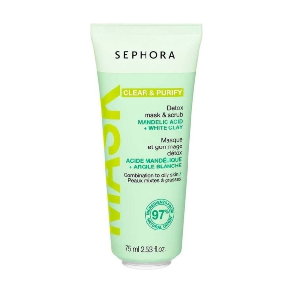 Máscara Purificante e Esfoliante 2 em 1 Sephora Collection Clear & Purify