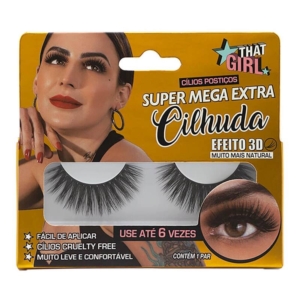 Cílios Postiços 3D That Girl Super Mega Cilhuda