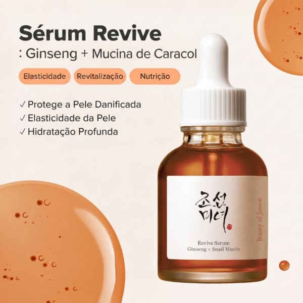 Beauty of Joseon Sérum Revitalizante Ginseng + Mucina de Caracol