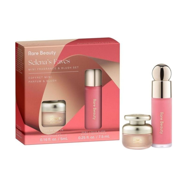 Kit Mini Fragância e Blush Liquido Rare Beauty Selena’s Faves