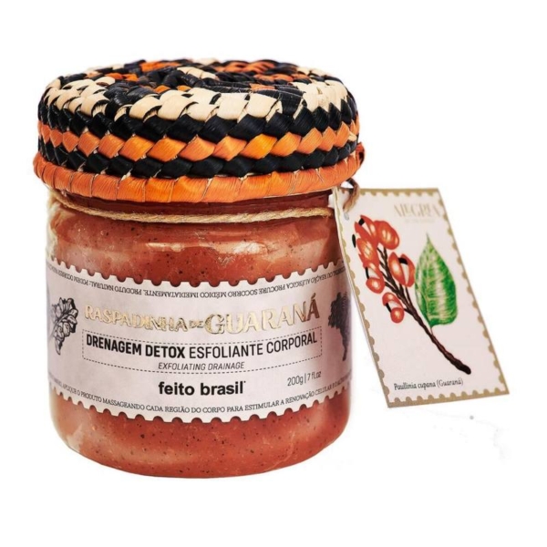 Drenagem Detox Esfoliante Corporal Feito Brasil Raspadinha de Guaraná