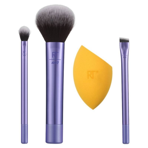 Kit Pincéis e Esponja Real Techniques Midi Glow