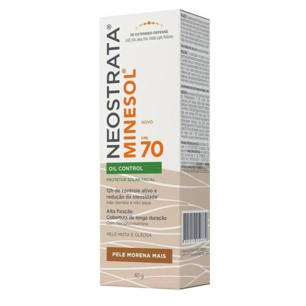 Neostrata Minesol Oil Control Fps 70 Médio Escuro 40g