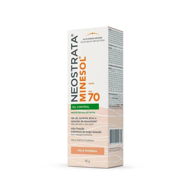 Neostrata Minesol Oil Control Protetor Solar Pele Morena Fps70 40G