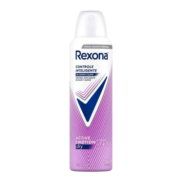 Desodorante Antitranspirante Aerosol Rexona Active Emotion Feminino 72h 150ml