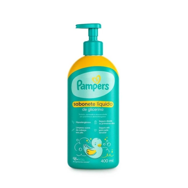 Sabonete Líquido para o Corpo Pampers Glicerina 400ml