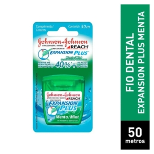 Fio Dental Johnson's Reach Essencial Sabor Menta 50 metros