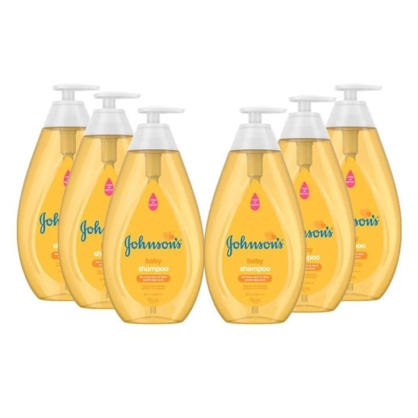 Kit 6 Shampoos Johnson's Baby Regular 750ml