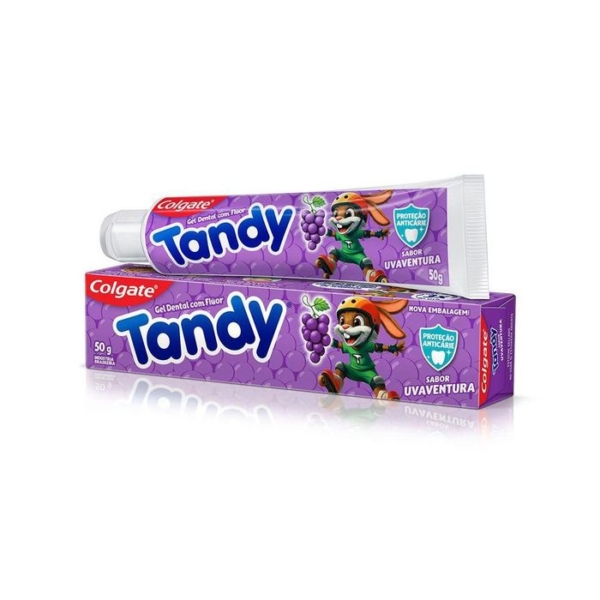 Gel Dental Infantil Colgate Tandy Com Flúor Anticáries Sabor Uva 50g