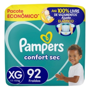 Fralda Pampers Confort Sec XG 92 Unidades