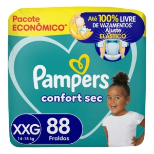 Fralda Pampers Confort Sec XXG 88 Unidades