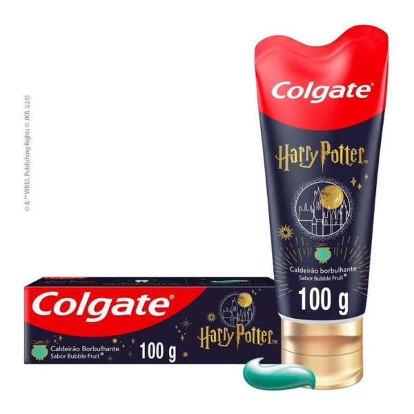 Gel Dental Infantil Colgate Com Flúor Sabor Bubble Fruit Harry Potter 100g